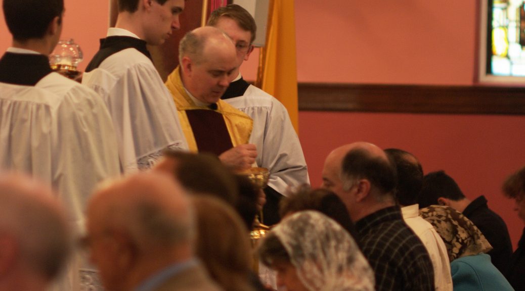 Kneeling at altar rail june 5 2011